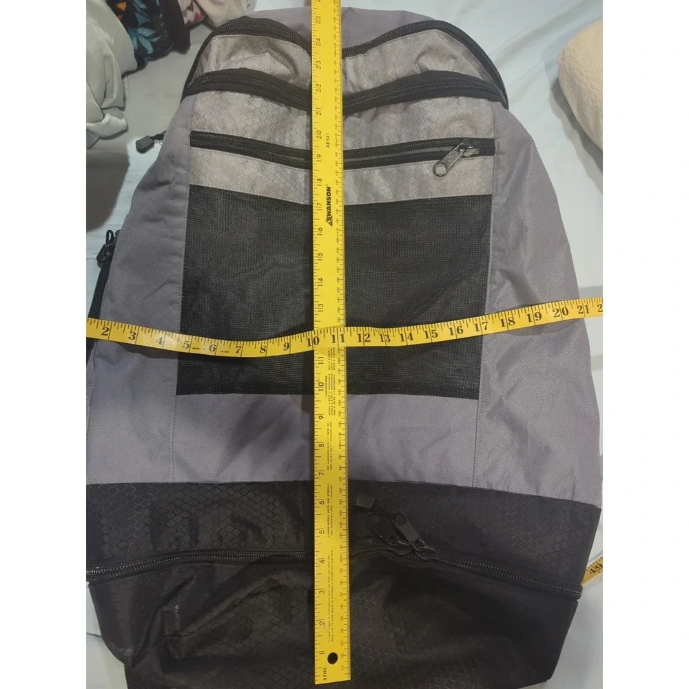 Triathlon bag De Soto Bag T1 Gear Gray Black Travel Backpack multi Zip hiking
